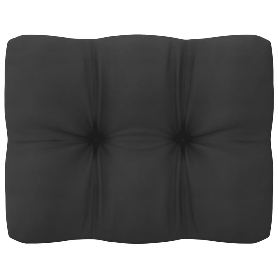 Set muebles jardín 6 pzas con cojines madera maciza pino