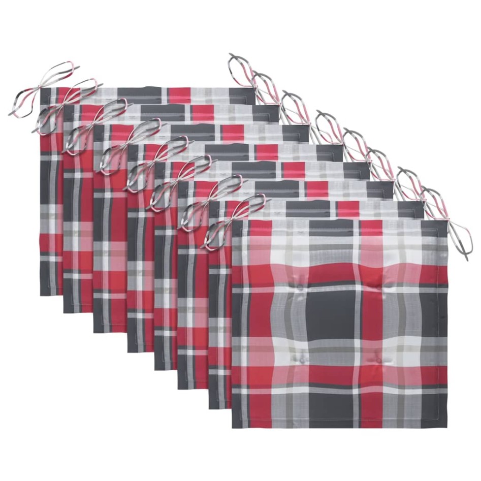 Sillas de jardín con cojines 8 uds madera maciza de acacia