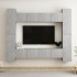 Set de muebles de salón 8 pzas madera ingeniería gris