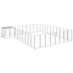 Perrera plateada 25,41 m² acero
