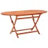 Set de comedor de jardín plegable 7 pzas madera
