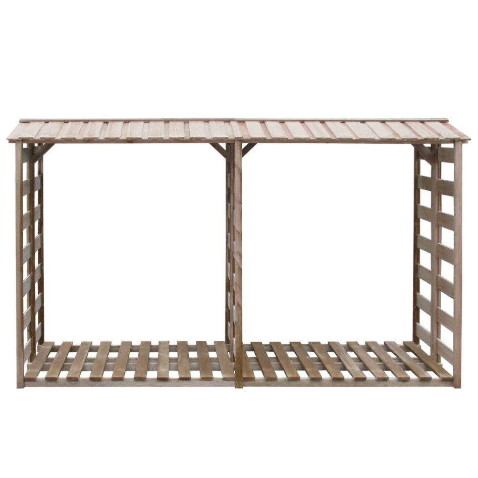Caseta para leña madera de pino impregnada 300x90x176