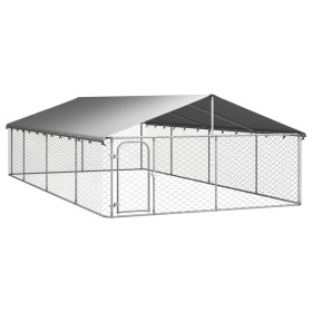 Perrera de exterior con tejado 600x300x150