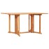Set de comedor de jardín plegable 7 piezas madera maciza