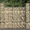 Muro de gaviones con cubierta acero galvanizado 600x50x200 cm