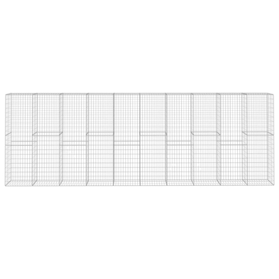 Muro de gaviones con cubierta acero galvanizado 600x50x200