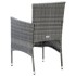 Set comedor jardín 7 pzas y cojines ratán sintético