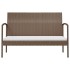 Set muebles de jardín 8 piezas y cojines ratán sintético