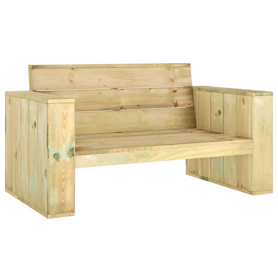 Set de muebles de jardín 3 pzas madera maciza pino