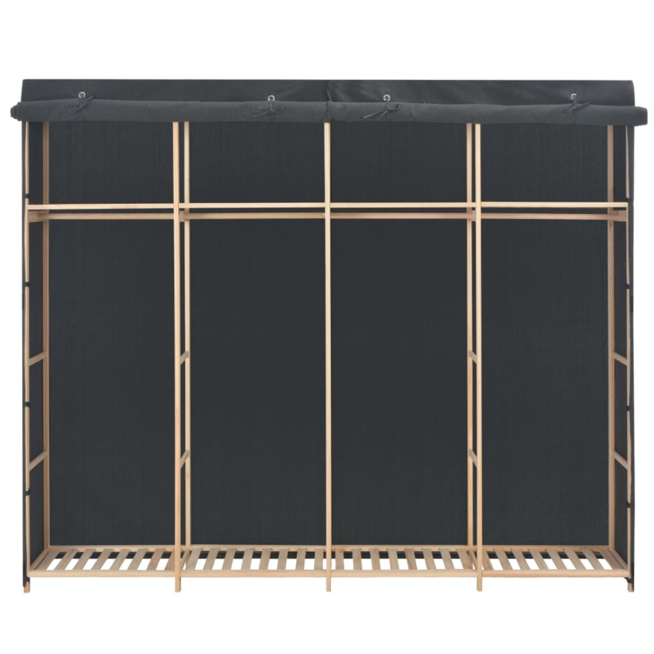 Armario de tela gris 200x40x170