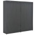 Armario de tela gris 200x40x170