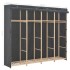 Armario de tela gris 200x40x170