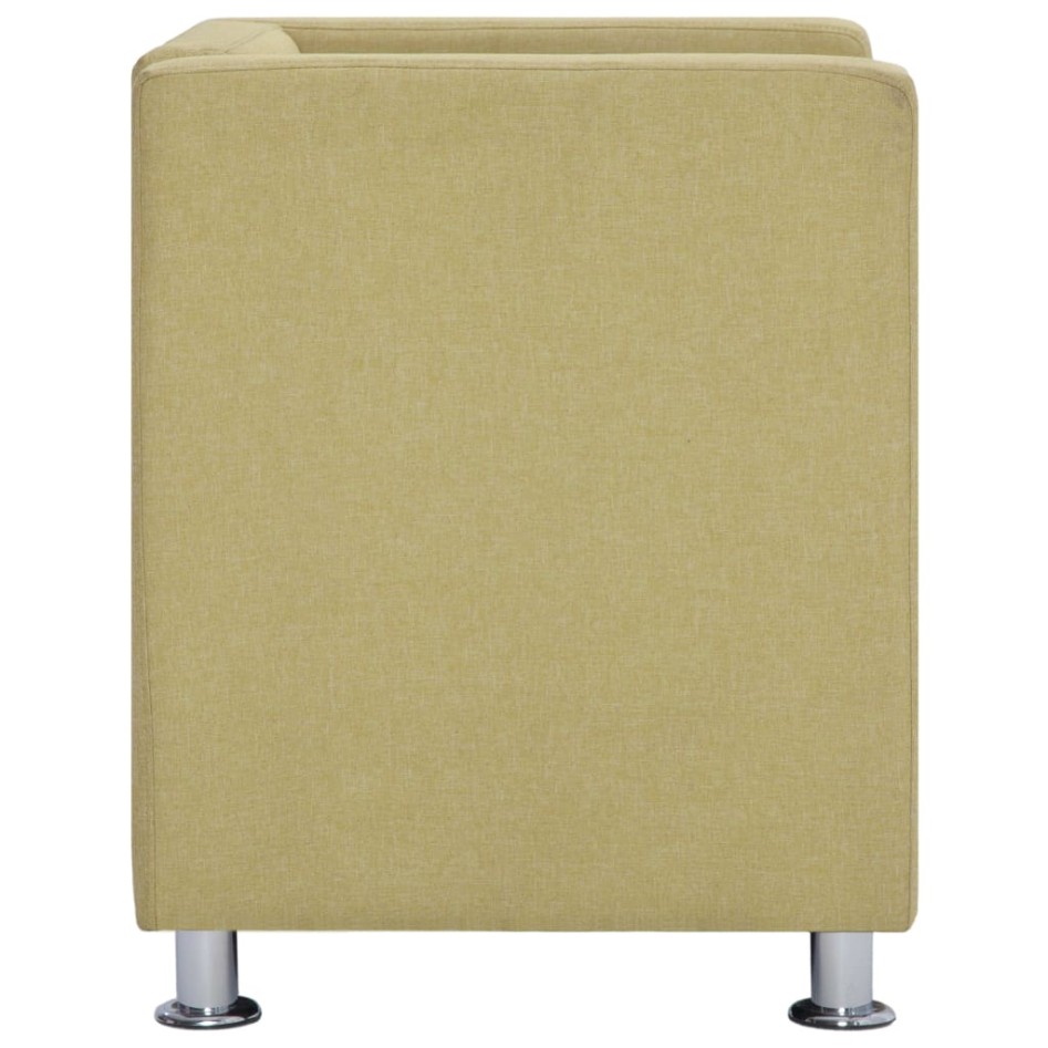 Sillón en forma de cubo de tela