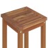 Juego muebles de bar de jardín 5 pzas madera maciza de