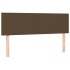 Cama box spring con colchón tela marrón oscuro 140x190