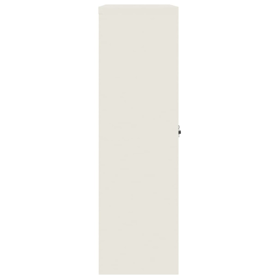 Armario archivador de acero blanco 90x40x140