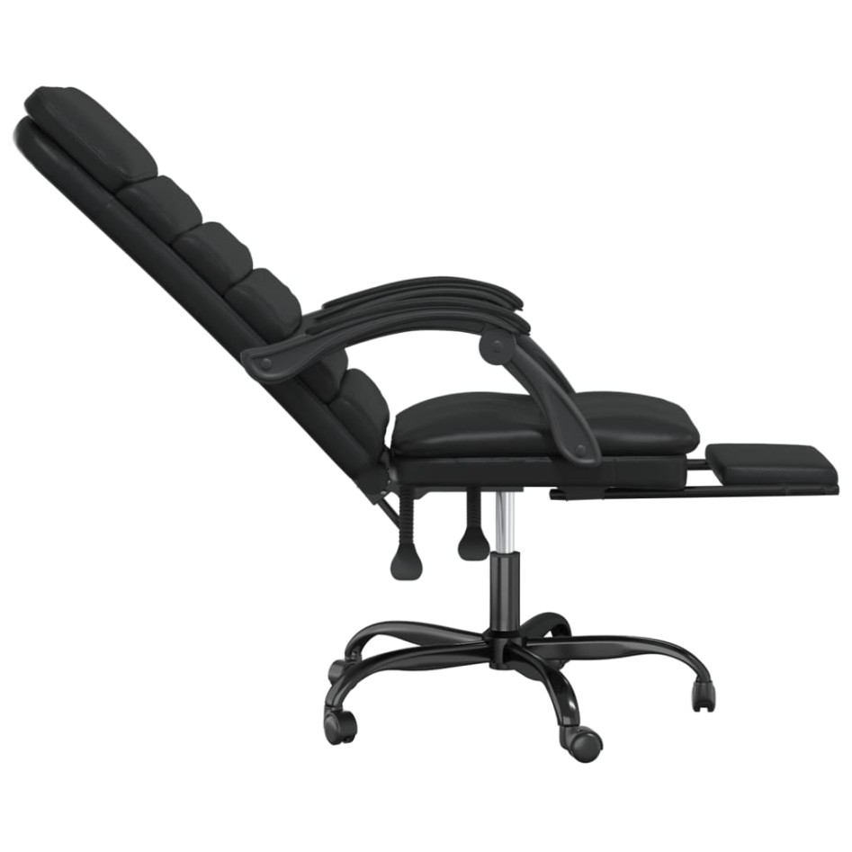 Silla de oficina reclinable masaje cuero sintético