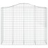 Cestas de gaviones 4 uds forma de arco hierro 200x50x160/180