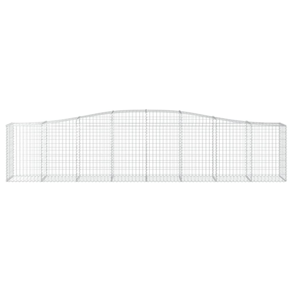 Cestas de gaviones 3 uds forma de arco hierro 400x50x80/100