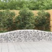 Cestas de gaviones 4 uds forma de arco hierro 400x50x40/60 cm