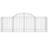 Cestas de gaviones 7 uds forma de arco hierro 200x50x60/80