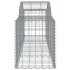 Cestas de gaviones 7 uds forma de arco hierro 200x50x60/80