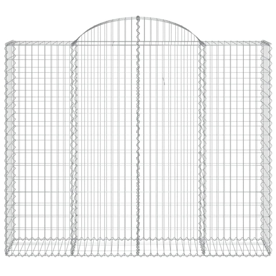 Cestas de gaviones 5 uds forma de arco hierro 200x50x160/180