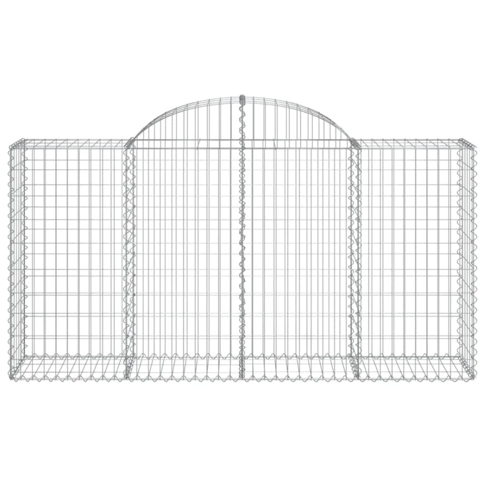 Cestas de gaviones 7 uds forma de arco hierro 200x50x100/120