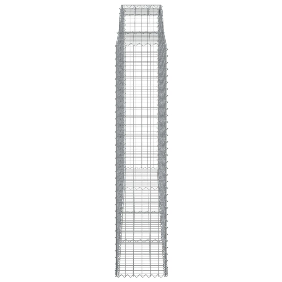 Cestas de gaviones 2 uds forma de arco hierro 300x50x220/240