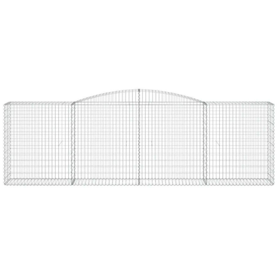 Cestas de gaviones 3 uds forma de arco hierro 400x50x120/140