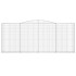 Cestas gaviones 2 uds forma de arco hierro 400x30x160/180