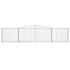 Cestas de gaviones 4 uds forma de arco hierro 400x50x80/100