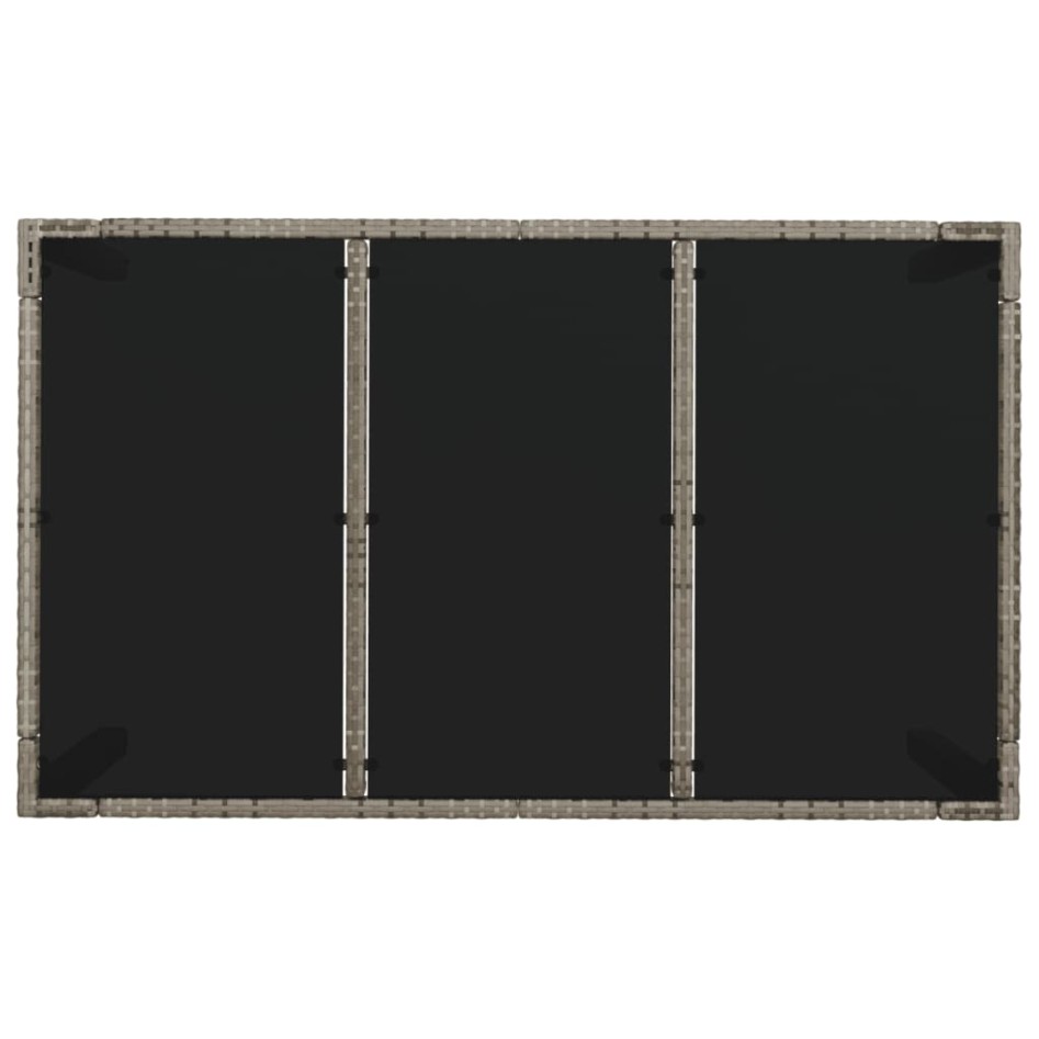 Set comedor jardín 7 pzas y cojines ratán sintético