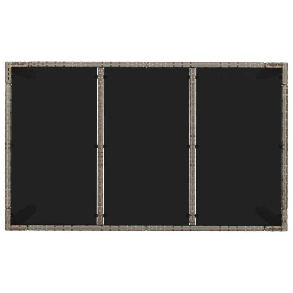 Set comedor jardín 7 pzas y cojines ratán sintético