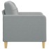 Sillón de tela gris claro 60