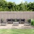 Juego de muebles de jardín 7 piezas con cojines acero