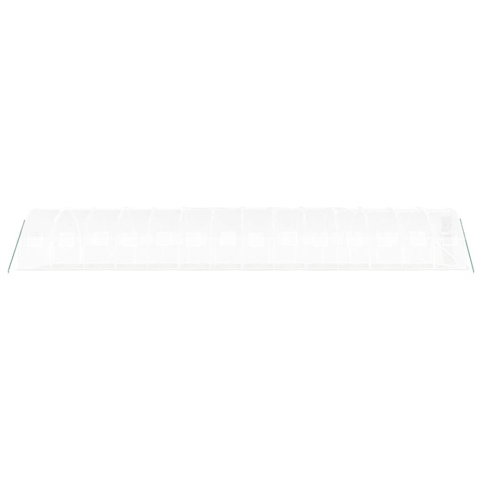 Invernadero con estructura de acero blanco 42 m² 14x3x2