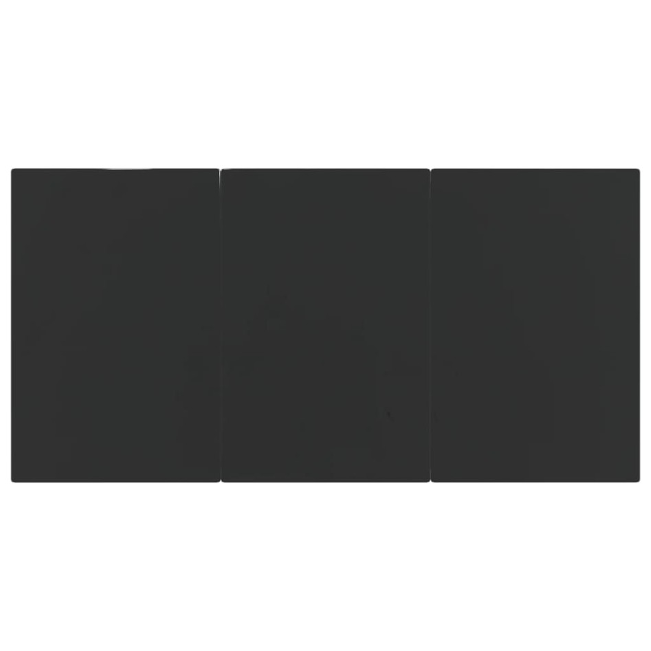 Juego de comedor de jardín 9 pzas ratán sintético y acero