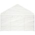 Cenador con techo polietileno blanco 8,92x4,08x3,22