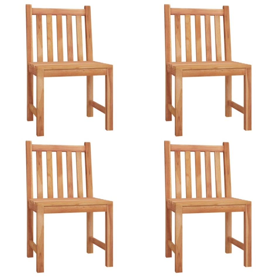 Juego de comedor para jardín 5 piezas madera maciza de