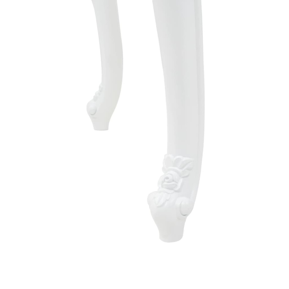 Mesa de comedor blanco brillante 179x89x81