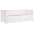 Sofá cama de madera maciza de pino blanco 100x200