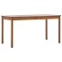 Conjunto de comedor 7 piezas madera de pino marrón