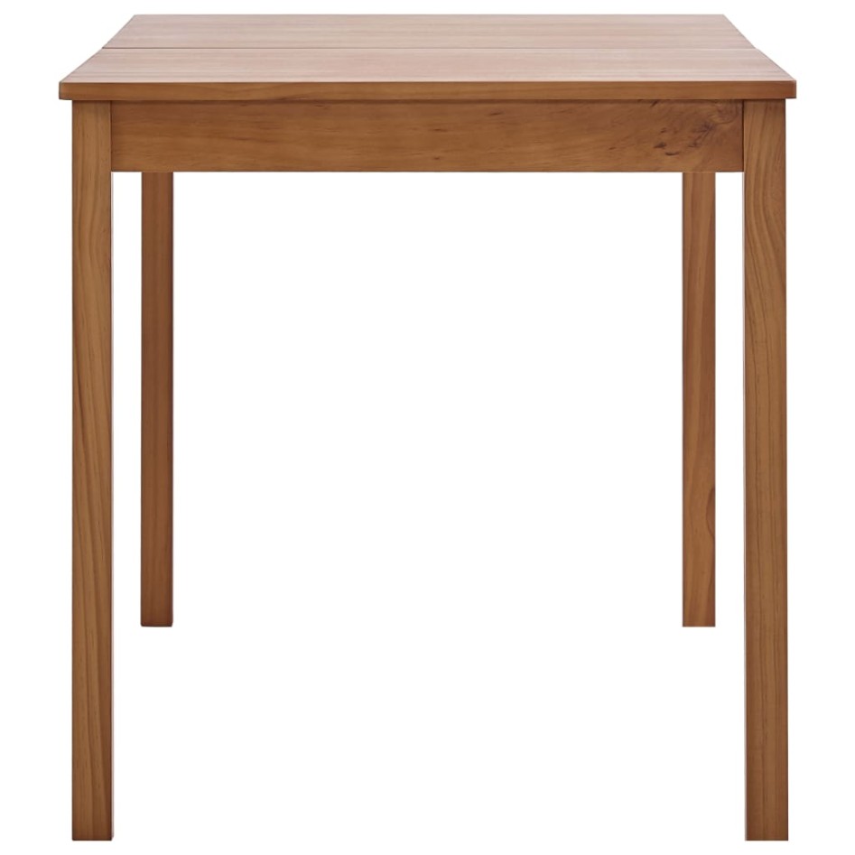 Conjunto de comedor 7 piezas madera de pino marrón