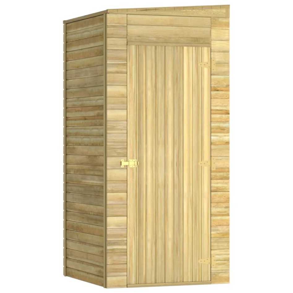 Caseta de almacenaje de jardín madera de pino 100x110x218