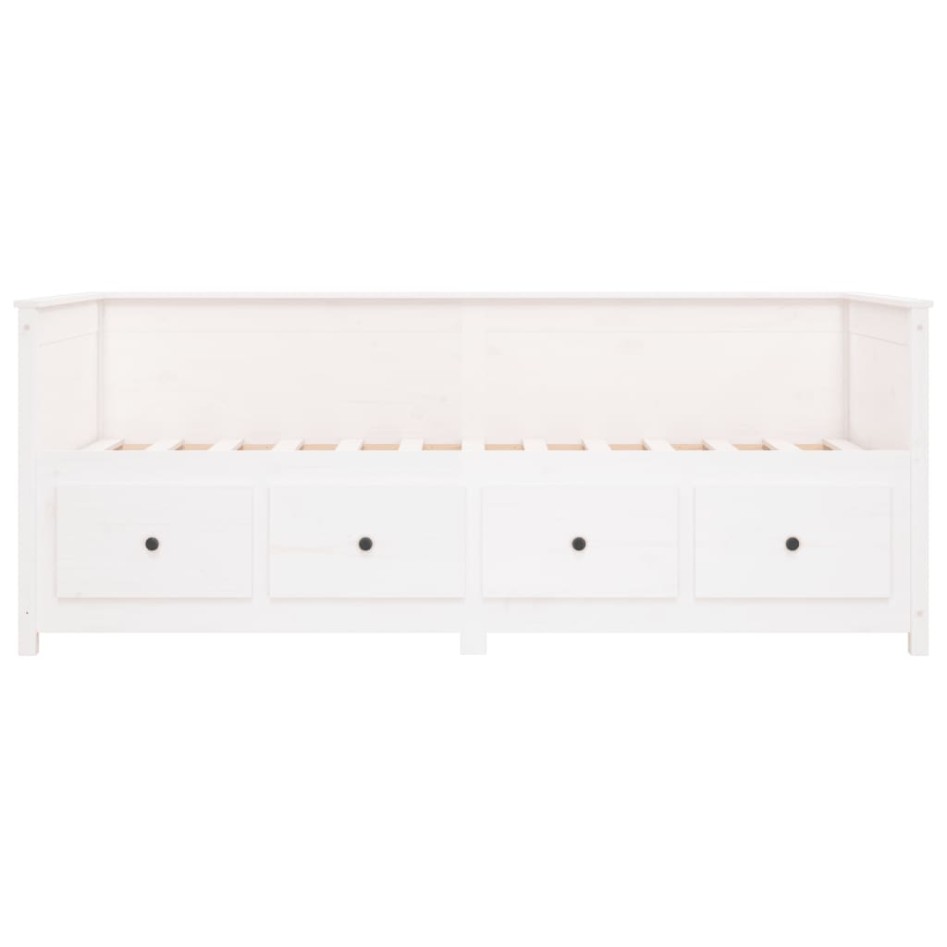 Sofá cama madera maciza de pino blanco 90x190