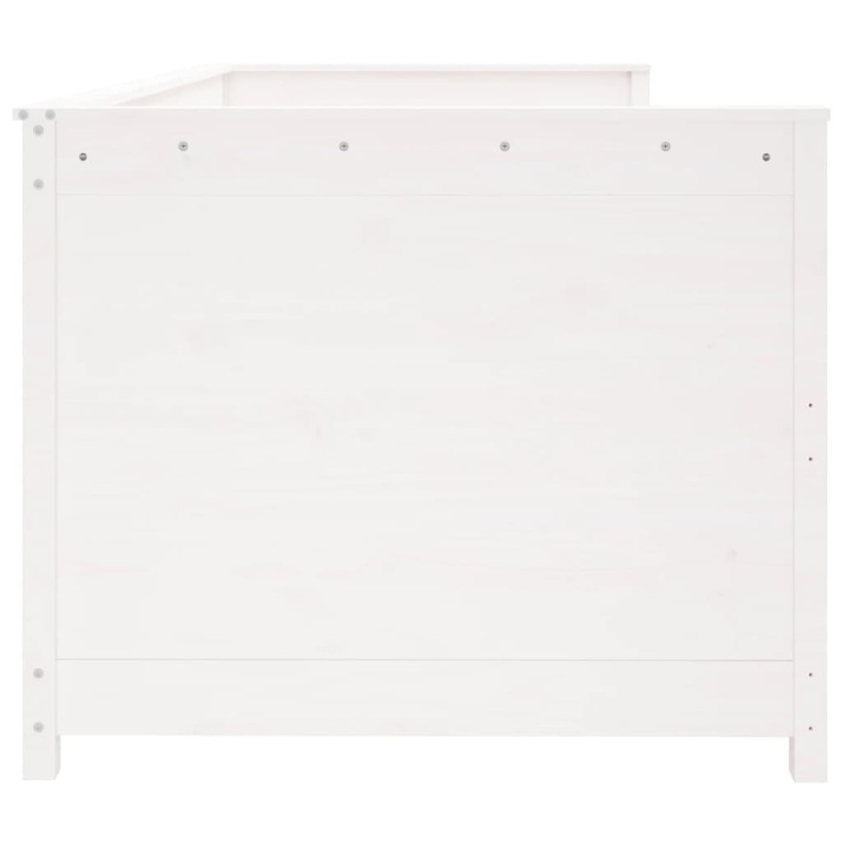 Sofá cama madera maciza de pino blanco 90x190