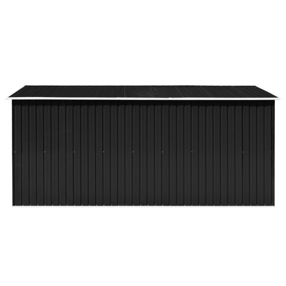 Caseta de jardín metal antracita 257x392x181