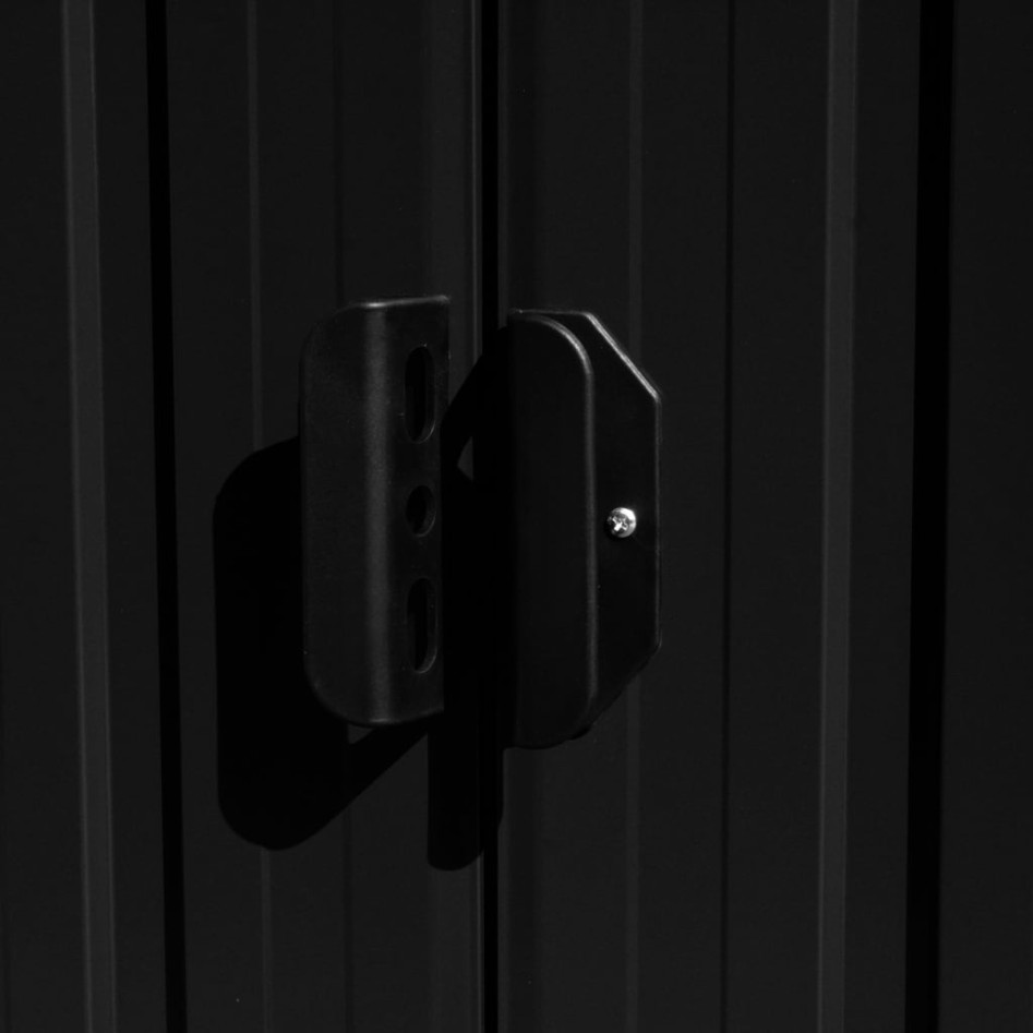 Caseta de jardín metal antracita 257x392x181