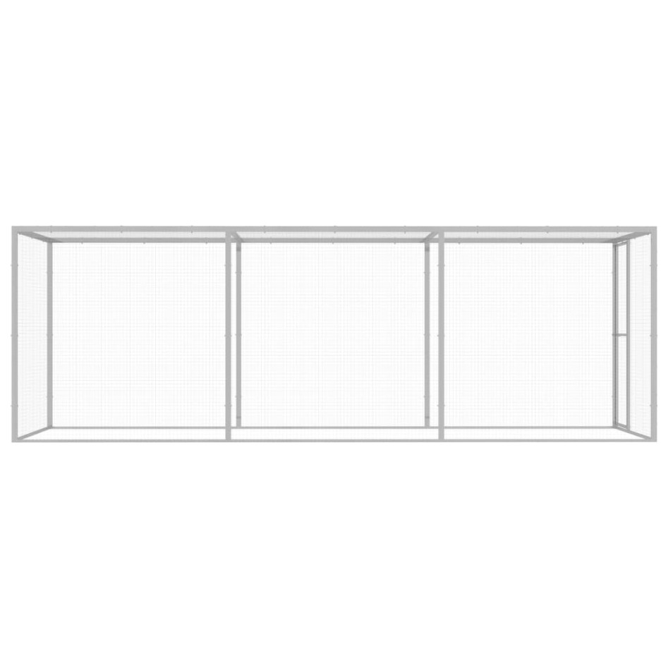 Jaula para gatos acero galvanizado 4,5x1,5x1,5